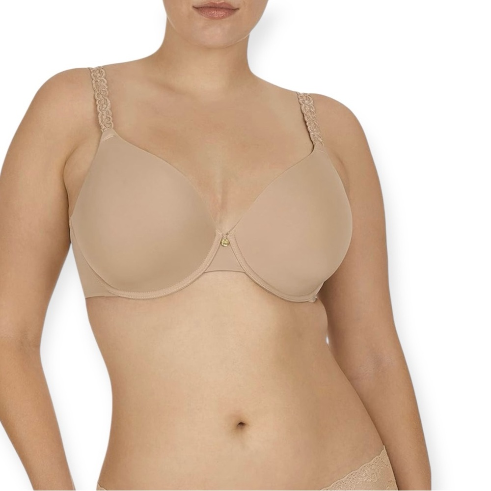 NATORI Pure Luxe Custom Coverage Contour Underwire Bra Cafe 36DDD NWOT